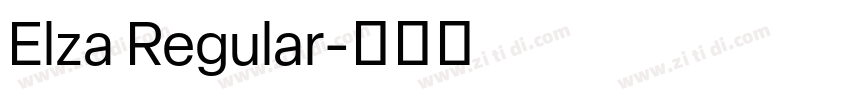 Elza Regular字体转换